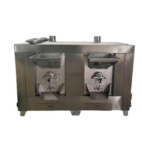 Efficient 300kgs / h peanut roasting machine of 54kw / 380v roaster for walnut